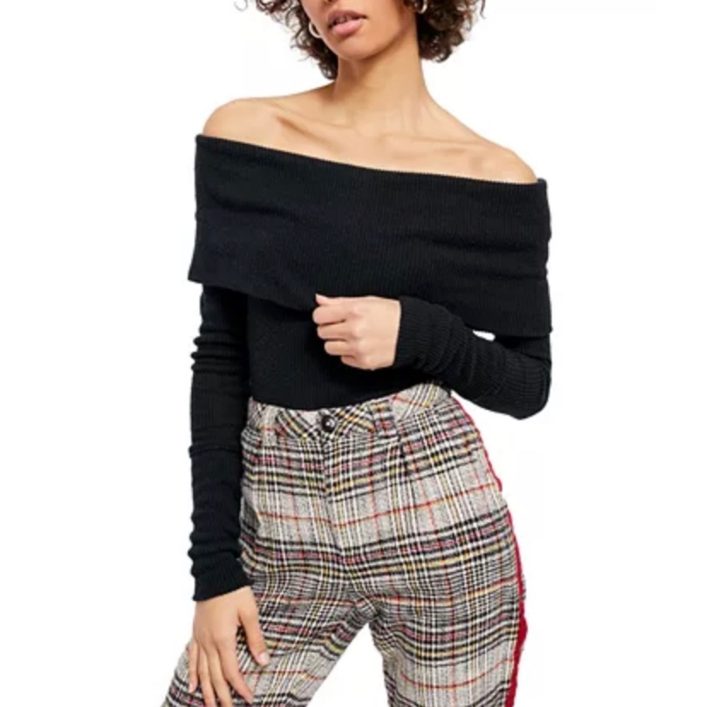 Free People Snow bunny off shoulder sweater